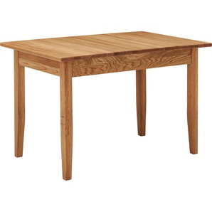 Esstisch MASSIVLINE & MORE Königsee, braun (wildeiche, wildeiche, wildeiche), B:120cm H:76cm T:75cm, Tische, mit Auszug (120-160 cm), Topseller