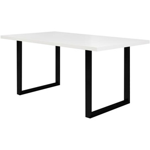 Esstisch Megana 160cm Schwarz/Weiß/Weiß Schwarz