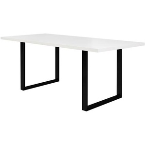 Esstisch Megana 180cm Schwarz/Weiß/Weiß Schwarz
