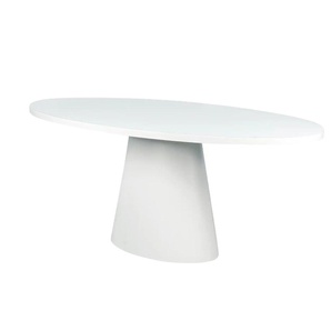 Esstisch mit Glastischplatte Reflection ¦ weiß ¦ Maße (cm): B: 100 H: 76