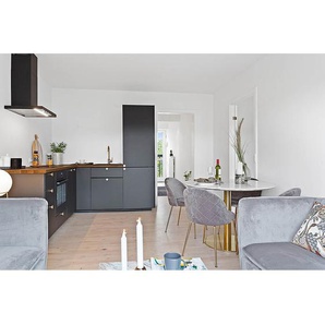 Esstisch Monieux Ø 90cm Gold/Weiß