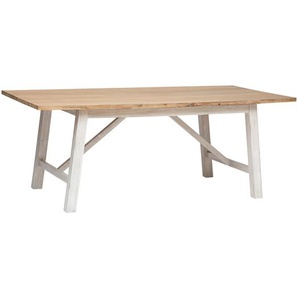 Esstisch Olbia Mahagoni, weiß, L.200 cm