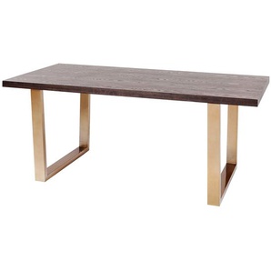Esstisch Osaka Duo 180 x 90 cm Braun/Gold