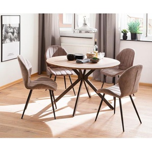 Esstisch Pessac Ø 120cm Braun