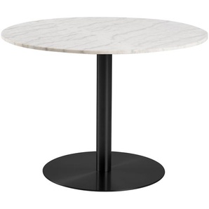 Esstisch Richfield Ø 105cm Weiß Schwarz