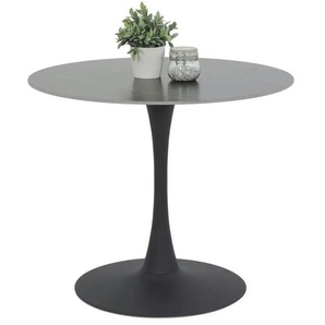 Esstisch   ¦ schwarz ¦ Maße (cm): B: 90 H: 76  Ø: 90