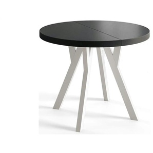 Esstisch ausziehbar Ove ¦ schwarz Ø: 80