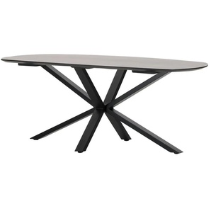 Esstisch - schwarz - Materialmix - 100 cm - 74,2 cm | Möbel Kraft