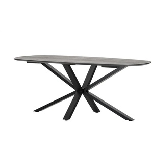 Esstisch - schwarz - Materialmix - 100 cm - 74,2 cm | Möbel Kraft