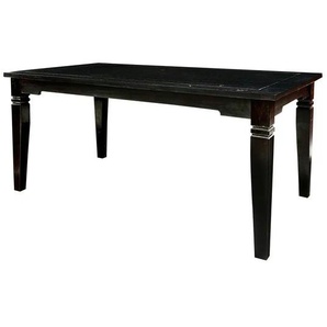 Esstisch - schwarz - Materialmix - 160 cm - 77 cm | Möbel Kraft