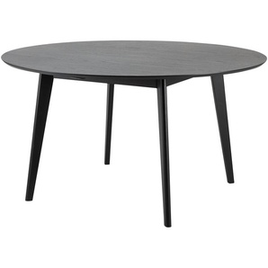 Esstisch - schwarz - Materialmix - 76 cm - [140.0] | Möbel Kraft