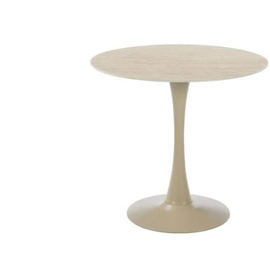 Esstisch  Shiro ¦ beige ¦ Maße (cm): H: 76  Ø: 80
