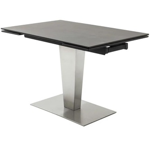 Esstisch - silber - Materialmix - 80 cm - 76 cm | Möbel Kraft