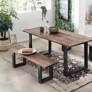 Esstisch SIT Tops&Tables Tische Gr. B/H/T: 200 cm x 77 cm x 100 cm, braun (nussbaumfarbig) Esstisch Holz-Esstische Küchentisch Rechteckiger Tisch