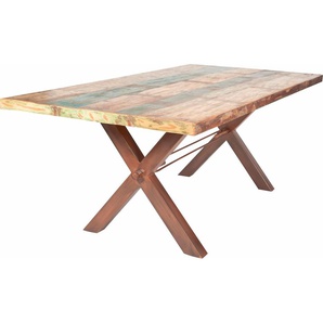 Esstisch SIT Tops Tische Gr. B/H/T: 240 cm x 78 cm x 100 cm, braun (eisen antikbraun) Esstisch Holz-Esstische Küchentisch Rechteckiger Tisch