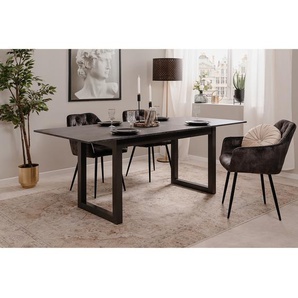 Esstisch Skala 160 x 75 x 90cm Grau/Schiefer Dekor