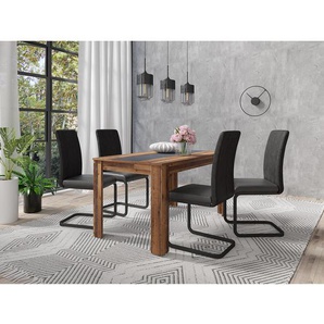 Esstisch Tilston III 140 x 80 x 75cm Braun