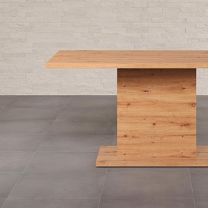 Esstisch HOME AFFAIRE Ambres Tische Gr. B/H/T: 160 cm x 76 cm x 80 cm, grau (eiche, grau) Esstische rechteckig matt, Maße (BxHxT): 160x76x80 cm, Wohnzimmer Tisch, eckig, Eiche