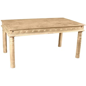 Esstisch Varanasi 140x70 cm Massivholz Mango Modern Indien Indisch
