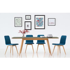 Esstisch Viggo 200 x 90 cm Grün/Olivgrün/Eiche