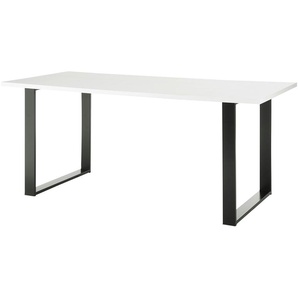 Esstisch - weiß - Materialmix - 180 cm - 76 cm - 80 cm | Möbel Kraft