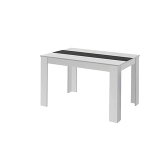 by Living Esstisch mit Kontrasteinlage Nori ¦ weiß ¦ Maße (cm): B: 160 H: 75