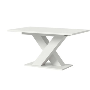 Esstisch ausziehbar  - weiß - Materialmix - 150 cm - 76 cm | Möbel Kraft