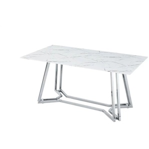 Esstisch - weiß - Materialmix - 90 cm - 76 cm | Möbel Kraft