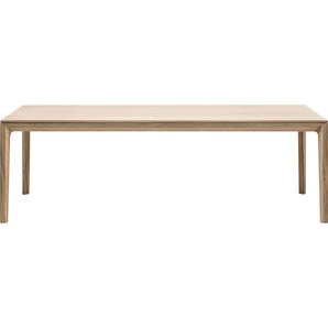 Esstisch WHITEOAK, braun (eiche weiß geölt, eiche weiß geölt), B:240cm H:75cm T:100cm, Tische, extravagantes Design in hochwertiger Qualität, Topseller