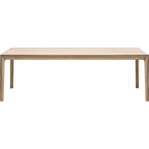 Esstisch WHITEOAK Tische Gr. B/H/T: 240 cm x 75 cm x 100 cm, braun (eiche weiß geölt, eiche geölt) Esstische rechteckig extravagantes Design in hochwertiger Qualität