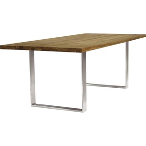 Esstisch WHITEOAK Tische Gr. B/H/T: 90 cm x 74 cm x 90 cm, braun (wildeiche natur geölt) Esstische rechteckig in hochwertiger Verarbeitung