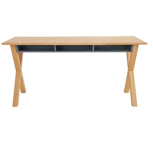 Esstisch WOODMAN Luca Tische Gr. B/H/T: 160 cm x 75 cm x 70 cm, beige (natur, grau, natur, natur) Esstische rechteckig multifunktional- auch als Schreibtisch einsetzbar