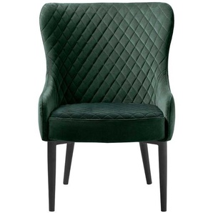Esszimmersessel in Grün Samt Vintage Design