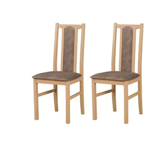 Esszimmerstuhl 2er-Set   ¦ beige ¦ Maße (cm): B: 43 H: 94