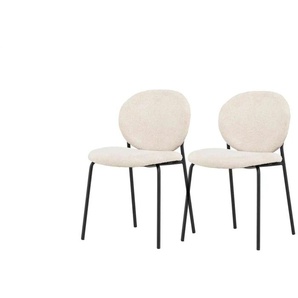 Esszimmerstuhl 2er-Set  Vault ¦ beige ¦ Maße (cm): B: 46 H: 80