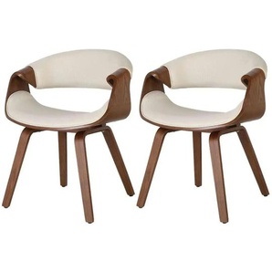Esszimmerstuhl 2er-Set  Foley ¦ creme ¦ Maße (cm): B: 62 H: 76