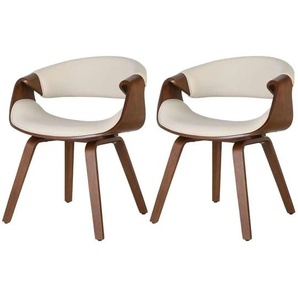 Esszimmerstuhl 2er-Set  Foley ¦ creme ¦ Maße (cm): B: 62 H: 76