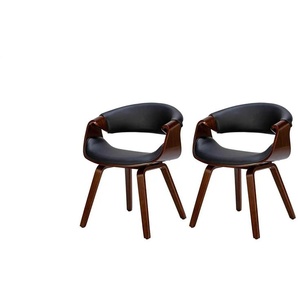 Esszimmerstuhl 2er-Set  Foley ¦ schwarz ¦ Maße (cm): B: 62 H: 76