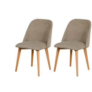 Esszimmerstuhl 2er-Set Liano | holzfarben | 48 cm | 83 cm |