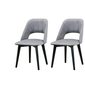 Esszimmerstuhl 2er-Set  Levi ¦ schwarz ¦ Maße (cm): B: 48 H: 83