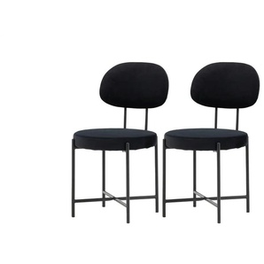 Esszimmerstuhl 2er-Set  Stella  ¦ schwarz ¦ Maße (cm): B: 50 H: 89