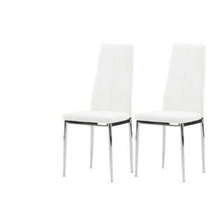Esszimmerstuhl 2er-Set  Ven ¦ weiß ¦ Maße (cm): B: 42 H: 99