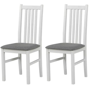 Esszimmerstuhl 2er-Set  Comer ¦ weiß ¦ Maße (cm): B: 43 H: 94