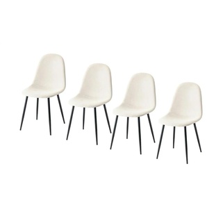 Esszimmerstuhl 4er-Set  Charlton ¦ weiß ¦ Maße (cm): B: 44 H: 86