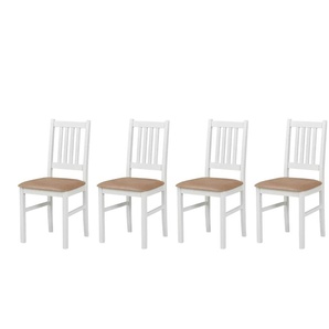 Esszimmerstuhl 4er-Set   ¦ weiß ¦ Maße (cm): B: 43 H: 90