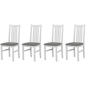 Esszimmerstuhl 4er-Set  Boris ¦ weiß ¦ Maße (cm): B: 43 H: 94