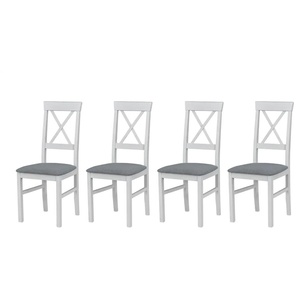 Esszimmerstuhl 4er-Set   ¦ weiß ¦ Maße (cm): B: 43 H: 94