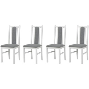 Esszimmerstuhl 4er-Set   ¦ weiß ¦ Maße (cm): B: 43 H: 94