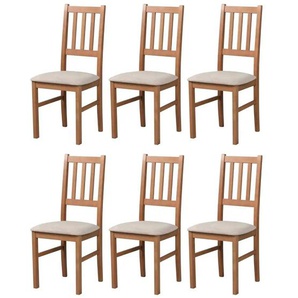 Esszimmerstuhl 6er-Set Lennox | kupfer | 43 cm | 94 cm |