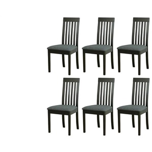 Esszimmerstuhl 6er-Set   ¦ schwarz ¦ Maße (cm): B: 45 H: 96